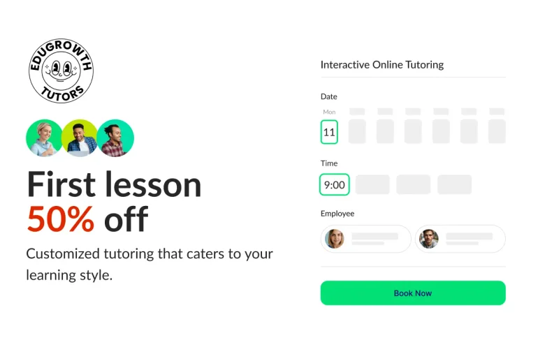 Online booking system for tutors