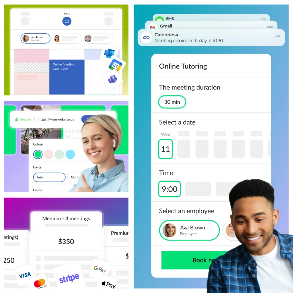 Calendesk Online Booking System - With our platform, you can deliver more than lessons.