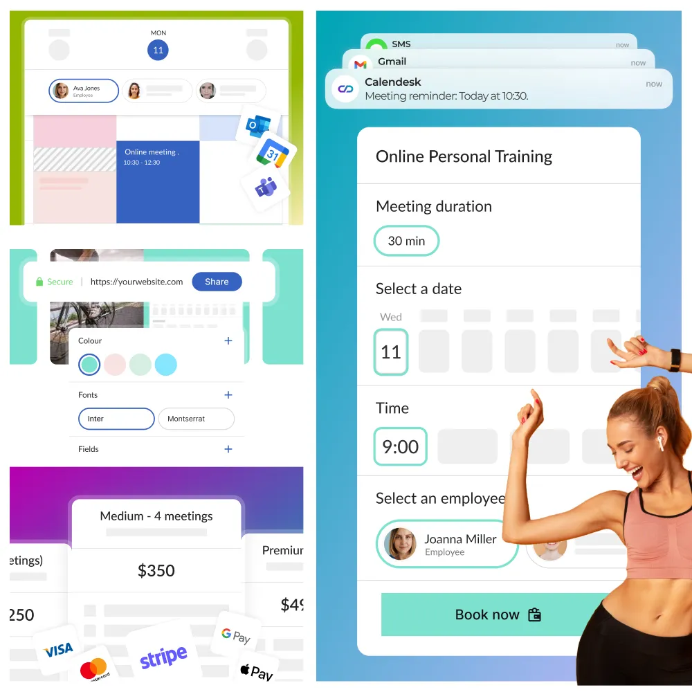 Calendesk Online Booking System - Workout your schedule.